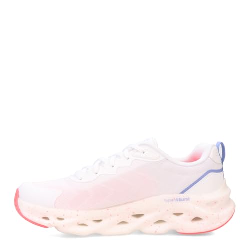 Skechers Women's Performance, GO Run Swirl Tech - Outbreak Running Shoe White Blue Pink 8.5 M