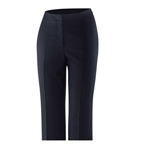 EXNER Basic Anzughose, Tuchhose, Hüfthose, Kostümhose, Damen für Büro, Office, Beruf, Arbeit, Farbe Navy, Größe 54
