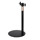 Rycixon Metal Desktop Stand for 3D Hologram Fan Projector, Heavy Duty Steel Holder for 16.5 to 16.9 Inch Display, Portable Tabletop Mount with Vibration Dampening Base, Universal Fit for Trade Show Retail Signage