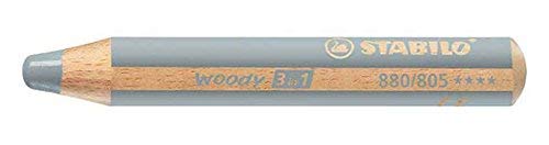STABILO Woody 3 en 1 Lápiz Jumbo Plateado miniatura 1