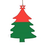 Flagge von Madagaskar, bedruckte Feiertagsdekorationen, 6-teiliges Weihnachts-Holzornament-Set, geeignet zum Aufhängen an Wänden & Kaminen