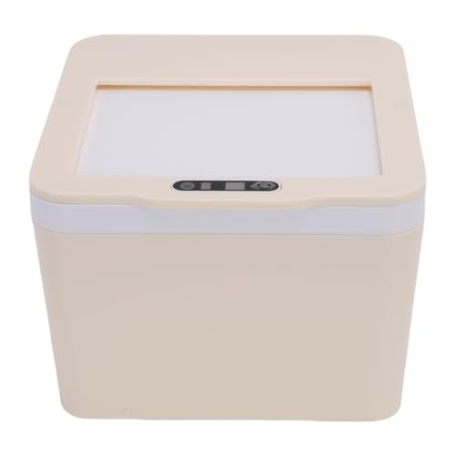 XUMIUZIY Bote de Basura Inteligente para Baño, Bote de Basura para Encimera con Sensor Automático, Prevención de Olores, Caja de Almacenamiento de Escritorio con Sensor Multifuncional de 4L para