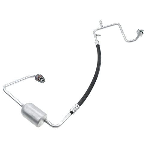 A-Premium A/C Discharge Line Hose Assembly Compatible With Ford Explorer Mercury Mountaineer 2006-2010 V6 4.0L, Compressor To Condenser #TOP19