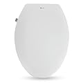 Bidet Toilet Seat Elongated Manual Non Electric Bidet with Dual Spray Nozzle Bidet Seat with Side Control Knob and Soft Close Lid Bidet Attachment for Toilet