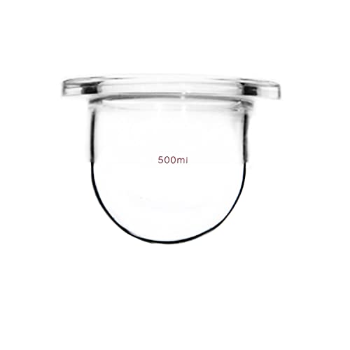 Deschem Three Necks Glass Reactor 24/40 Round Bottom Lab Reaction Kettle W/3-Neck Lid & Steel Clamp #TOP2