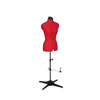 Etalagepop linnen vrouwelijk met massief houten arm paspop kledingpop buste torso voor boetieks kledingwinkel hoogte verstelbare (Color : With hand, Size : S/small