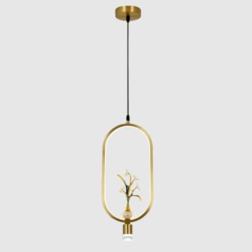 Lampe suspendue à anneau en cuivre pour éliminer les zones d'ombre de table