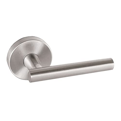 Image of Design House Eastport Dummy Door Lever, Satin Nickel
