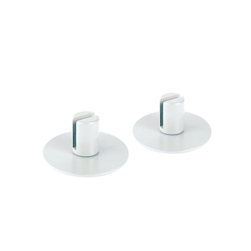 Lot de 2 Supports à Poser VetroScreen pour création d'un écran de Protection et séparation plexiglass - Blanc RAL9010 Cover
