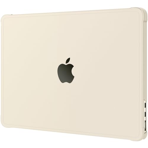 Image of MOSISO Compatible with MacBook Air 13 inch Case M5 2026 M4 2025 M3 M2 2024-2022 A3449 A3240 A3113 A2681, Seamlessly Closes Anti-Crack&Anti-Fingerprints Hard Shell for MacBook Air 13.6, Starlight Clear