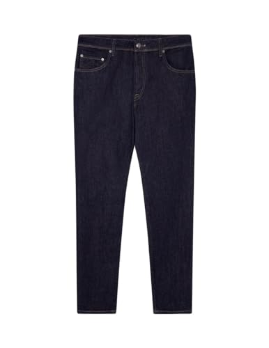 Hackett London Para Homem. HM212515 CalçAs De Ganga Rinse Navy (32/32), Casual, AlgodãO, Denim, SustentáVel, Marinho - 5
