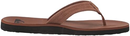 Quiksilver Men's Carver Suede 3 Point Flip Flop Athletic Sandal, TAN 1, 10 | Image 5