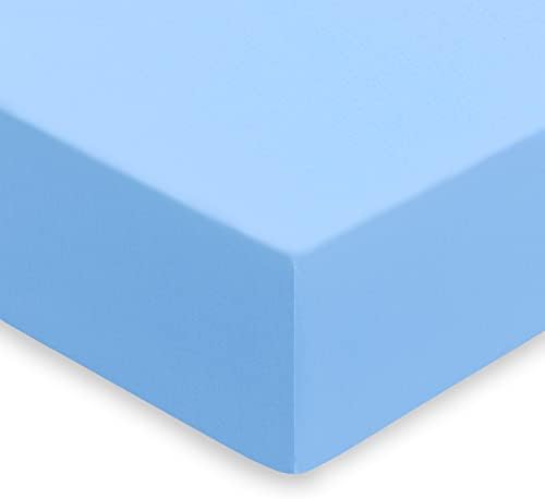 NIYS Luxury Bedding - Extra Deep Fitted Sheets 16"/40cm Deep - Lightweight, Soft (135 x 190 + 40 CM) (Double, Teal)