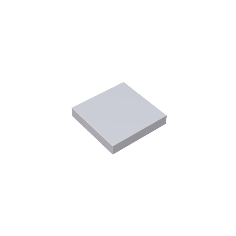 Gobricks 3068 Foundation Plate Tile 2x2 with Groove 50 Pieces GDS-561 Compatible with Lego Building Blocks Color:gray white — image 1