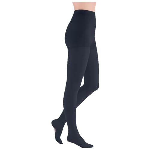 medi mediven comfort Kompressions-Strumpfhose | KKL1 | Größe: II | Farbe: Beige | Geschl. Spitze | Kurz | Ohne Haftband | Mit Komfortsohle & Lanolin