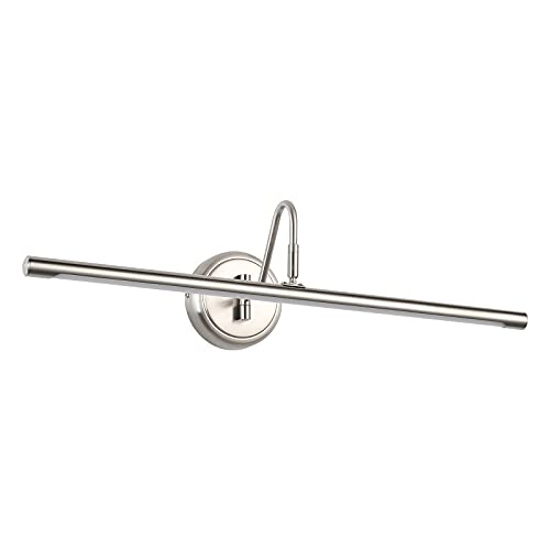 JOOSENLUX Modern LED Picture Lights,Brief Vanity Light Fixtures 24.4" 14W(70W Eqv.) Warm White 3000K,Hardwired Swing Arm Brushed Nickel Finish Nickel 24.4" Long Non-Dimmable