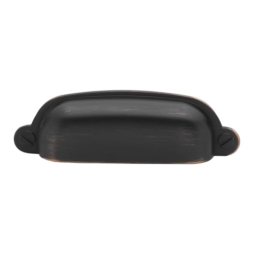 GlideRite 3-1/2 Inch Center-to-Center Classic Bin Pull Cabinet Hardware, 4767 (25, Oil Rubbed Bronze)