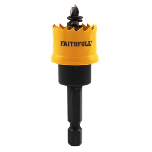 Faithfull FAIHSM20 Mini Holesaw, Fast-Cutting Hole Cutter for Sheet Metal, Stainless Steel, Aluminium - 20mm