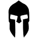 Pack of 3 Spartan Helmet Style 2 Stencils, 16x20, 11x14 and 8x10 Made from 4 Ply Matboard