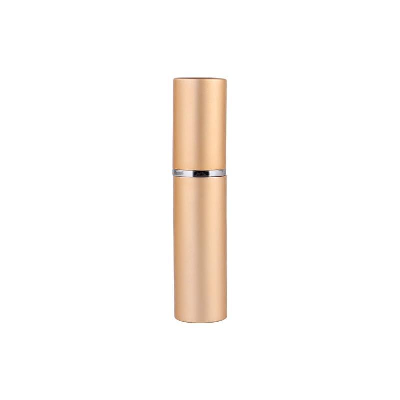 5 ml 10 ml aluminiowa butelka z rozpylaczem do perfum szklany atomizer, wielokrotnego napełniania, podróżny pojemnik na mgiełkę, zestaw próbek kosmetyków, 10-100 szt. (matowy złoty, 10 szt., 5 ml)