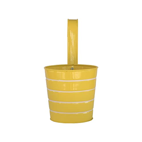 Trustbasket Round Ribbed Railing Planters For Outdoor Balcony, Wall Decor, Fence, Deck | Herb Flower Boxes Plant Holder Hanging Flower Pot (Multicolor, Set Of 5) #TOP4