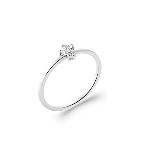 Bague alliance en argent 925 rhodié Tata Gisèle au cabochon baroque