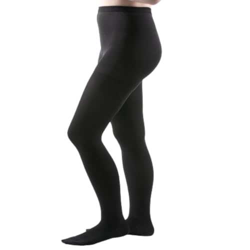 Image of Allegro Surgical 303 Firm Compression Pantyhose, 30-40 mmHg for Men & Women | Patented float-stitch fabric with a soft waistband, reinforced heel and roomy balloon toe for secure supportive wear all day.