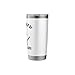 Funny Sarcastic Black Cat Meme We Do Not Care Club WDNC Cat Stainless Steel Insulated Tumbler