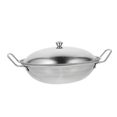 Ipetboom Olla Inoxidable Tapa para Cocina de Olla Antigoteo para Cocción de y Carne para Uso Exteriores