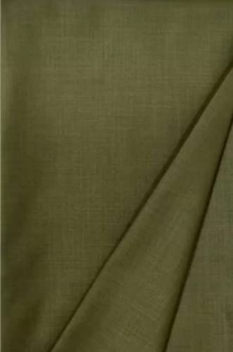 Image of Pri & Su CottLinns Combo of cotton shirt and trouser fabric unstitched DESIRE (mehandi green - 000912)