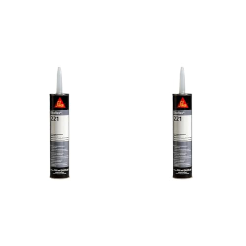 Sika Sikaflex-221 Black and White Multi-Purpose 10.1 fl oz Polyurethane Sealant/Adhesive 2-Pack