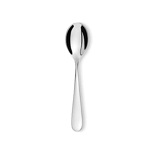 Alessi Nuovo Milano 5180/4 Juego de 6 Cucharas de Postre de Diseño, Acero Inoxidable, Plateado, 6 …