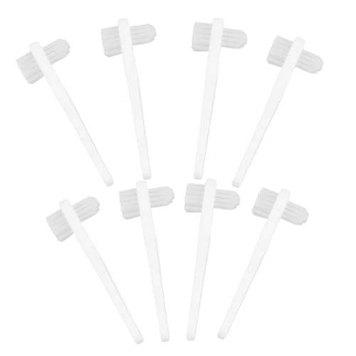 PACKOVE 8pièces Brosse à Dents Portable Pour Nettoyage De Prothèses Dentaires Double-side Pour Voyage Et Utilisation à
