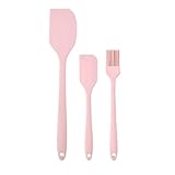 Set da cucina versatile: include 2 spatole (grandi e piccole) e un pennello per olio per mescolare, spalmare, imbastire e cuocere