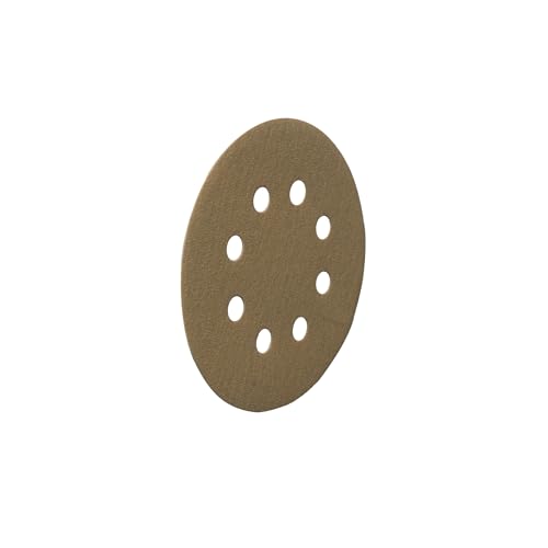 Image of Taparia Velcro Sanding Disc (5 inch / 125mm, 180 Grit, 8-Hole, Pack of 10)-Durable Abrasive Sheet, Fast Change Velcro Backing-For Wood, Metal Surface Finishing-Carpentry, Automotive, Construction