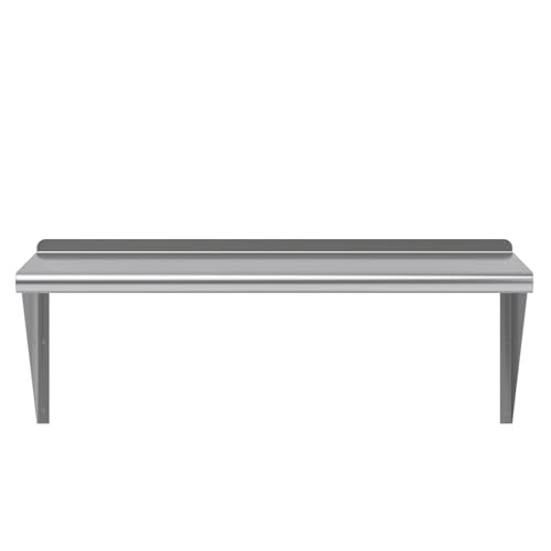 Image of AmGood 36 inch Long X 18 inch Deep Stainless Steel Wall Shelf | NSF Certified | Appliance & Equipment Metal Shelving | Kitchen, Restaurant, Garage, Laundry, Utility Room
