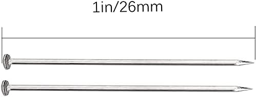 ZORRA 1100pcs 1 Inch Sewing Pins Quilting Pins Dress Making Pins Straight for Dressmaker JewelryHead Pins Fine Satin PinSewing and Craft.
