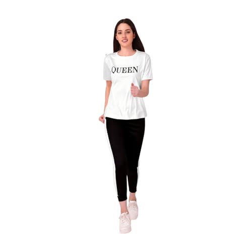Image of Women's Casual Printed T-Shirt and Track Pant Set | Casual, Soft, and Comfortable Outfit for Home or Everyday Wear