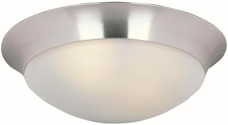 Maxim Lighting 5852FTSN Essentials-Three Light Flush Mount in Early American style-16.5 Inches Wide by 5 inches high