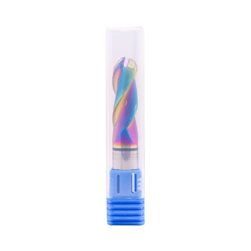 Image of 1 /2 inch 3 Flute 37 Helix Solid Carbide Ball Nose End Mill, DLC Coated | Ball End, 1 /2 inch Cutting Dia, 1 /2 inch Shank Dia, 1-1 /4 inch Length of Cut, 3 inch Overall Length, for Milling Aluminum and Copper
