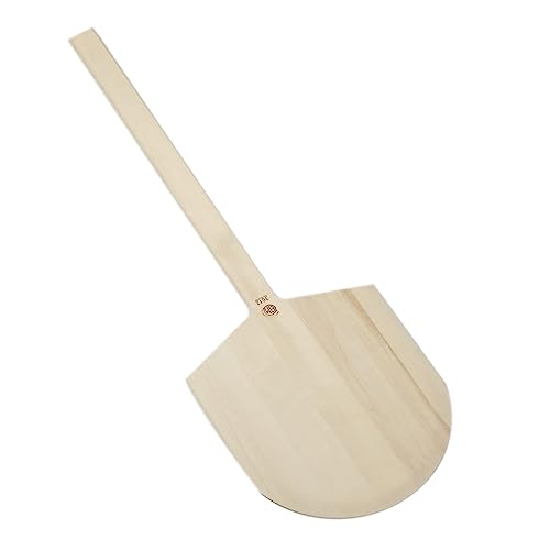 Image of American Metalcraft 3612 Wood Pizza Peel with 23 inch Handle, 13 inch x 12 inch Blade