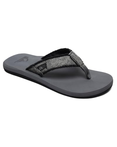 Quiksilver Monkey Abyss, Zapatos de Playa y Piscina para Hombre, Gris Black/Grey...