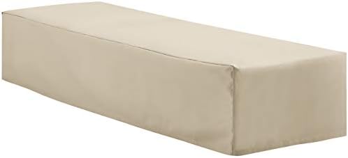 Crosley Furniture CO7506-TA Heavy-Gauge Reinforced Vinyl Outdoor Chaise Lounge Cover, Tan