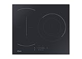 Candy CTP63SC/E1, Placa Inducción, 3 Zonas, 60CM, 9 Niveles de Potencia, 7,5KW, Mandos Centrales, Temporizador, Bloqueo de Seguridad, Indicador de Calor, Alerta Sobrecalentamiento y Derrames, Negro