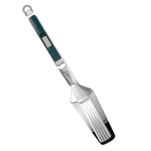Holibanna Espátula para freír multifuncional de cocina. pinzas de espátula de filete multipropósito y acero inoxidable herramienta de pinzas de espátula de cocina pinzas AbS Green