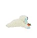 Multipet Spring Easter Lamb Chop with Light Blue Ears Holding Carrot Plush Squeaker Dog Toy - 11