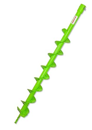 WERHE Tarière ⌀80 mm, 80 cm de long pour perceuse – Tarière de puits professionnelle pour un creusement précis de poteaux de clôture, plantation d’arbres, fondations et conduites