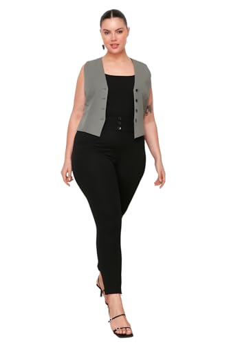 Pantalon taille haute grande taille femme fini le manque de confort Trendyol