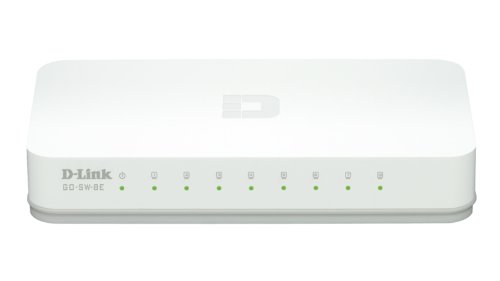 D-Link GO-SW-8E Switch 8 Ports Ethernet 10/100mbps - Idéal Partage de Connexion et Mise en Réseau Small/Home Office