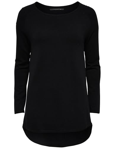 ONLY Damen Onlmila Lacy L/S Long Knt Pullover Schwarz M EU